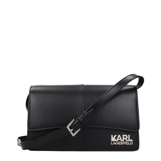 Karl Lagerfeld Black Polyethylene Crossbody Bag