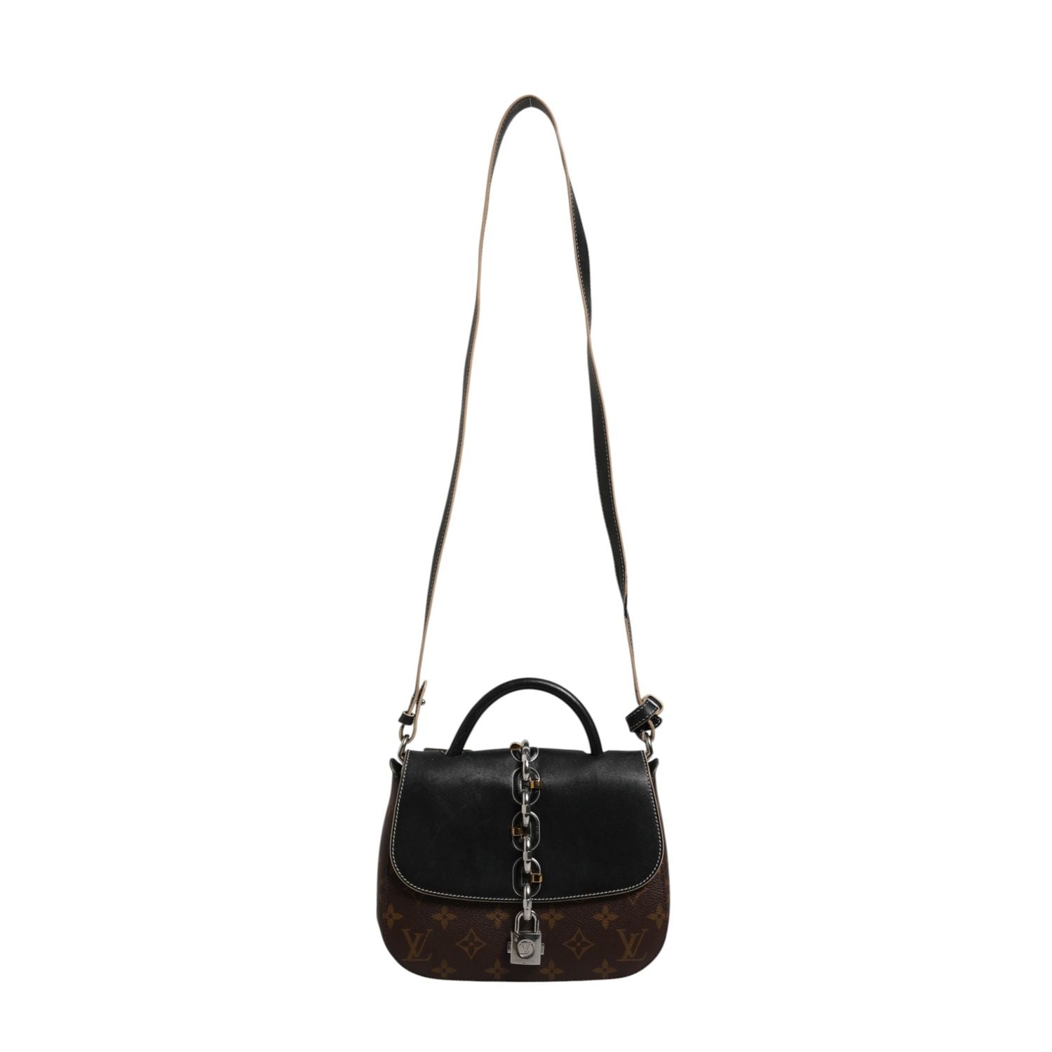 Louis Vuitton Calfskin Monogram Chain It Bag PM Black