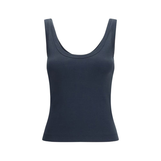Brunello Cucinelli Blue Cotton Tank Tops