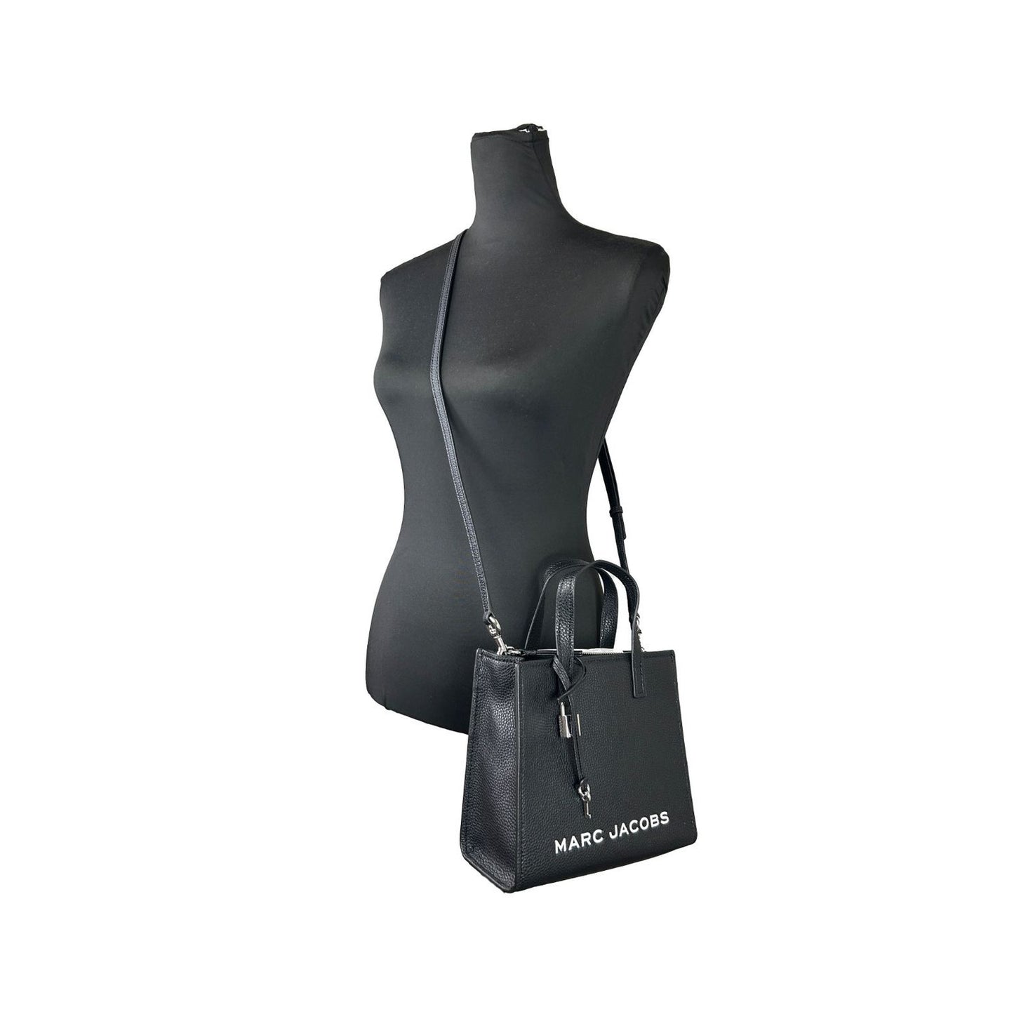 Marc Jacobs Mini Grind Black Leather Crossbody Bag