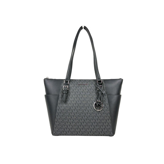 Michael Kors Charlotte Leather Top Zip Tote Bag