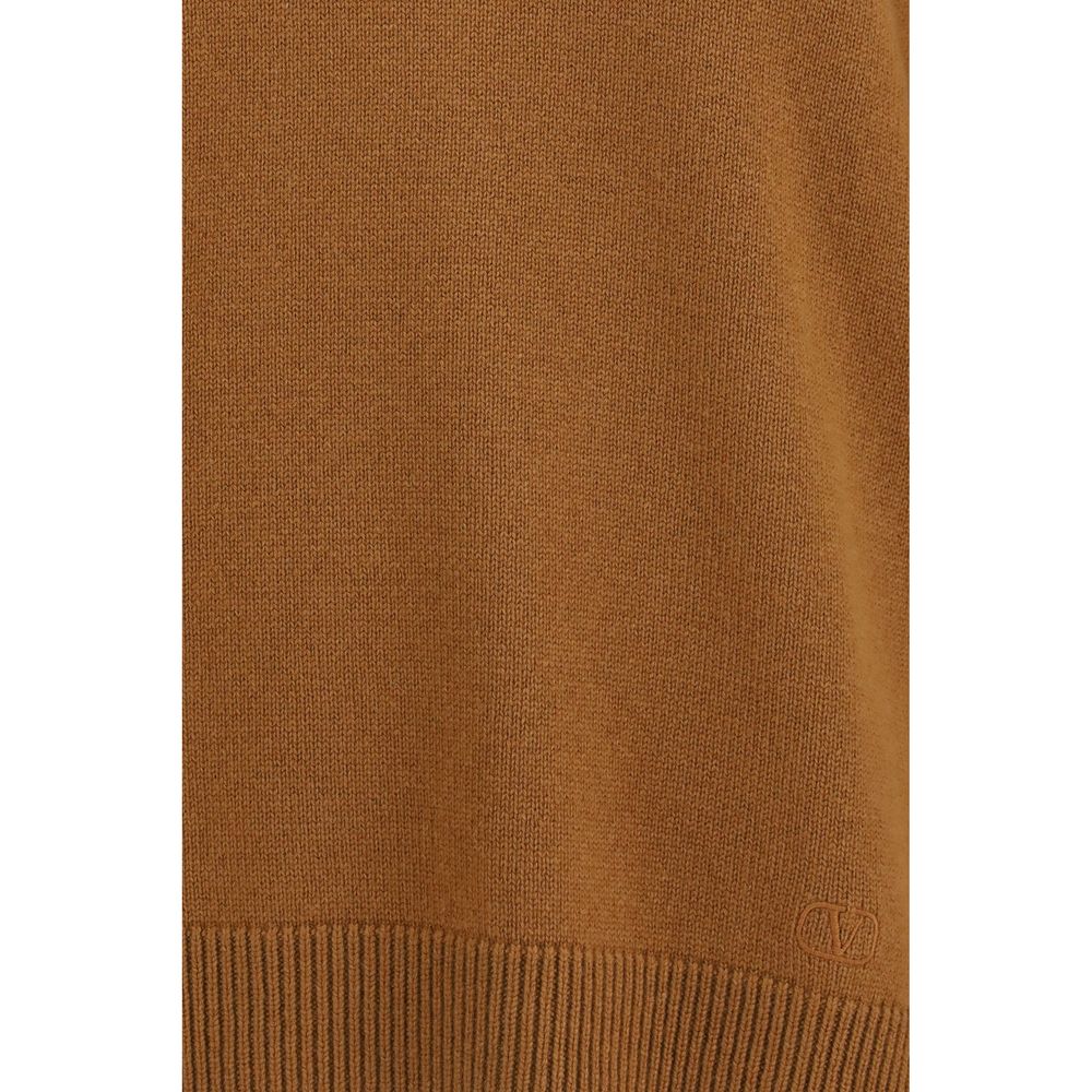 Valentino Garavani Brown Cashmere Sweater