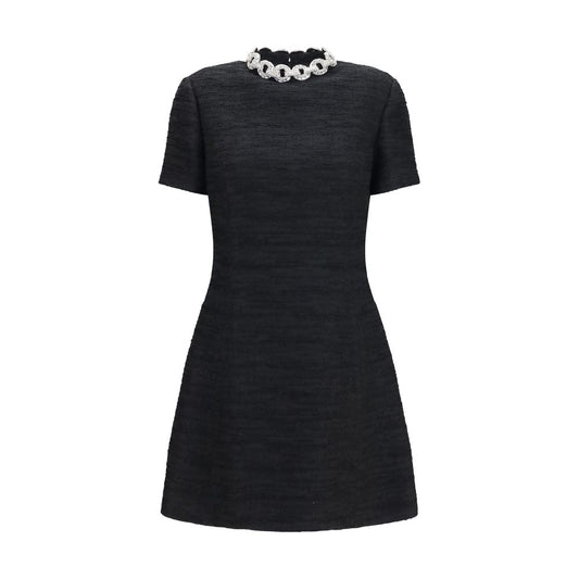 Valentino Garavani Black Cotton Cocktail Dress