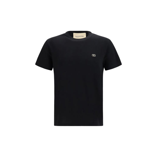 Valentino Black Cotton T-Shirt
