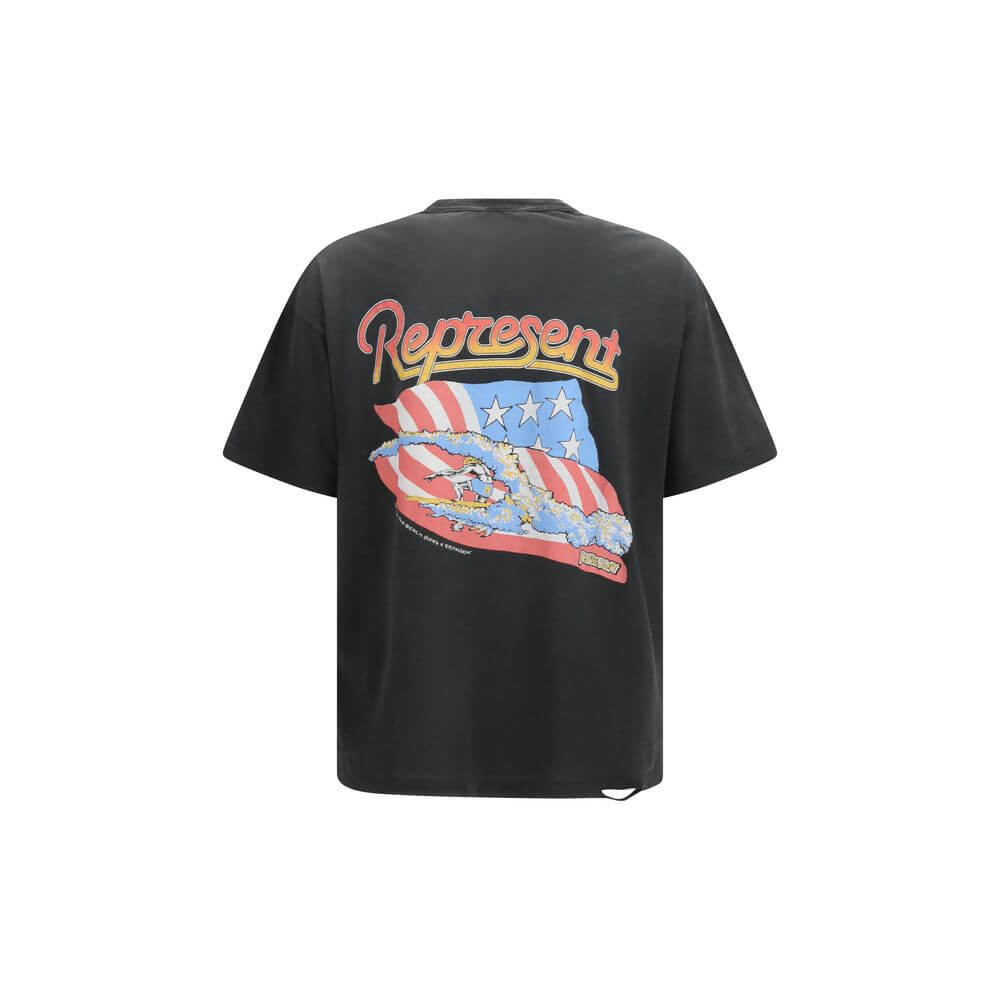 Represent Gray Cotton T-Shirt