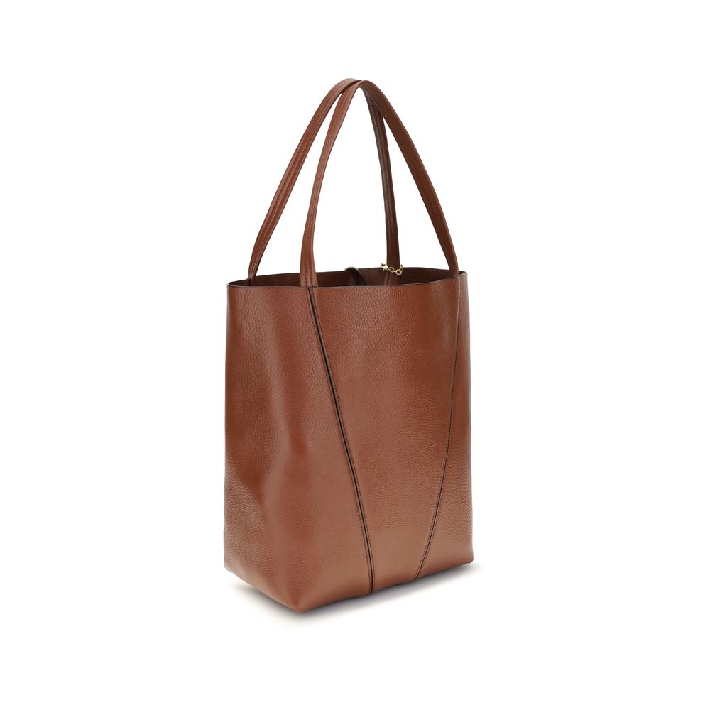 Chloé Brown Calf Leather Bos Taurus Shoulder Bag
