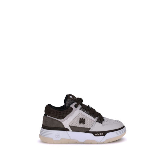 Amiri Brown Calf Leather Bos Taurus Low Top Sneakers