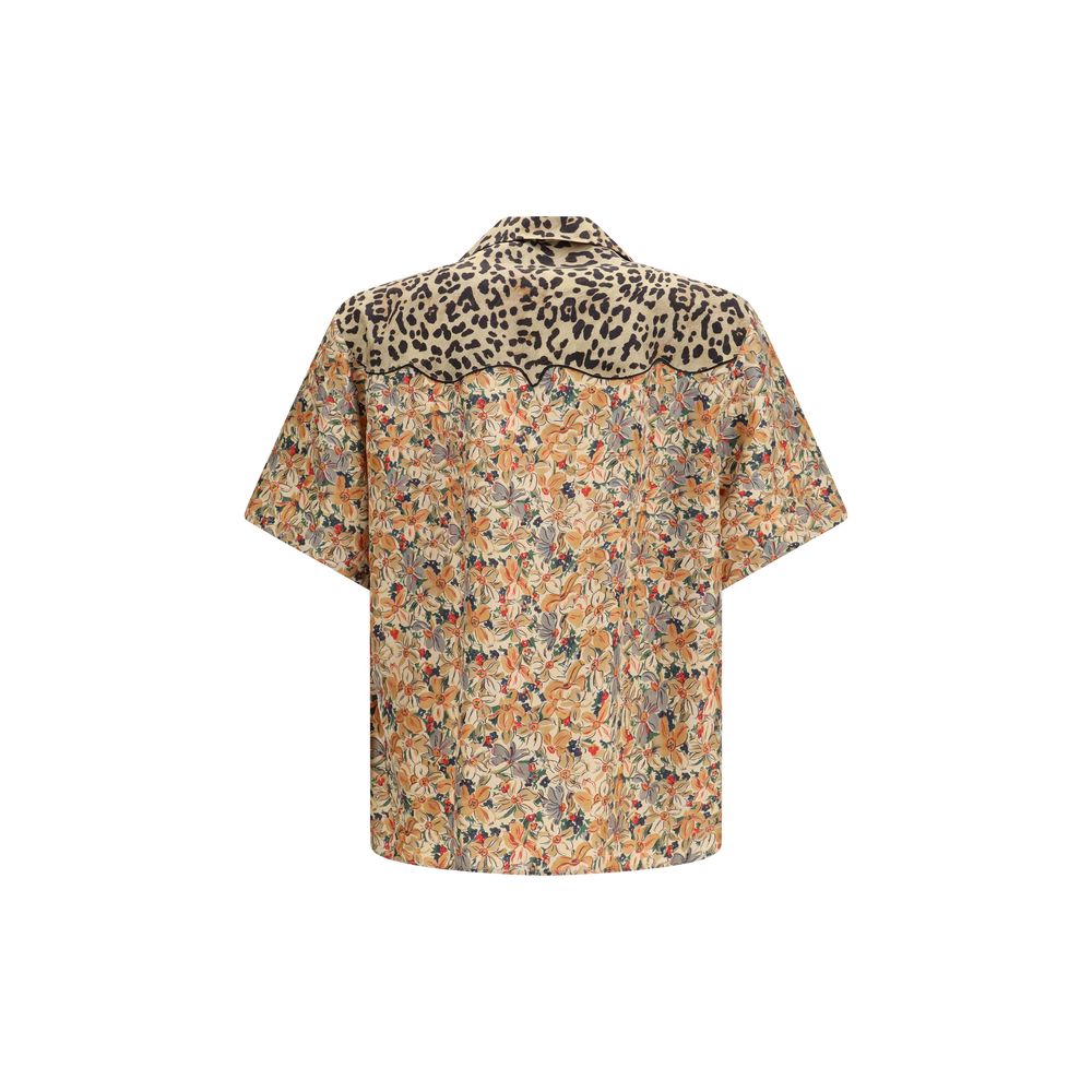 Valentino Multicolor Silk Pattern Shirt