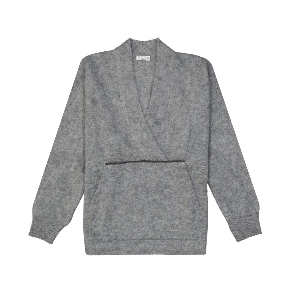 Brunello Cucinelli Gray Wool Sweatshirt