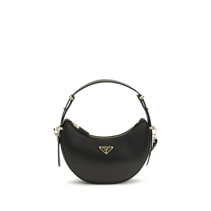 Prada Black Calf Leather Bos Taurus Shoulder Bag