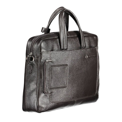Piquadro Brown Leather Men's Bag