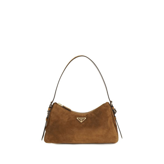 Prada Brown Calf Leather Bos Taurus Backet Bag