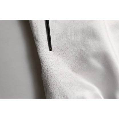 Dolce & Gabbana White DG Logo Polyester JerseyBomber Jacket