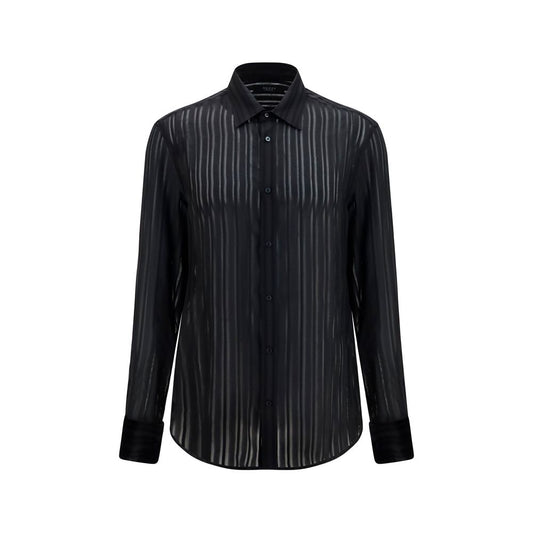 Gucci Black Silk Dress Shirt