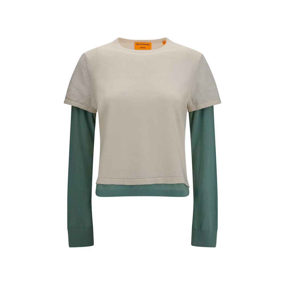 Guest in Residence Beige Cotton Sweatshirt