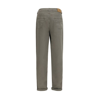 Brunello Cucinelli Bicolor Cotton Jeans Denim