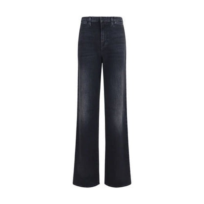 Gucci Black Cotton Straight-Leg Jeans
