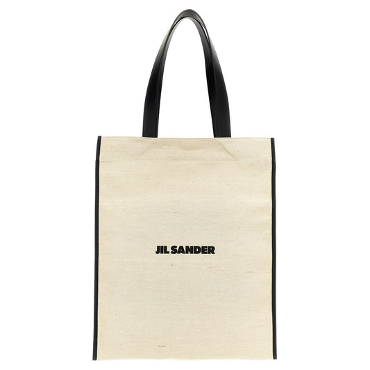 Jil Sander Bicolor Jute Tote Bag