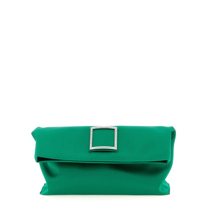 Roger Vivier Bicolor Viscose Clutch Bag