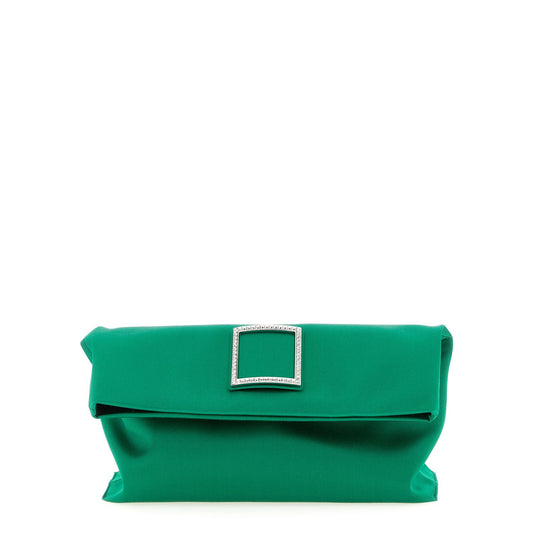 Roger Vivier Bicolor Viscose Clutch Bag