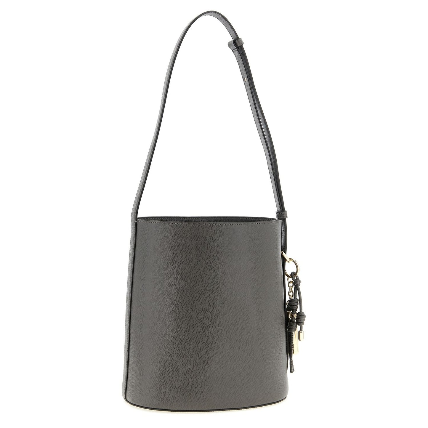 Furla Gray Calfskin Shoulder Bag