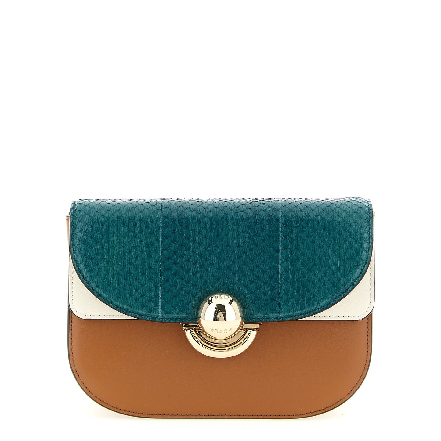 Furla Multicolor Lamb Leather Crossbody Bag