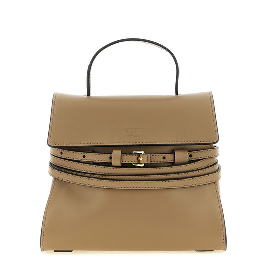 Moschino Beige Napa Leather / Calf Bos Taurus Handbag