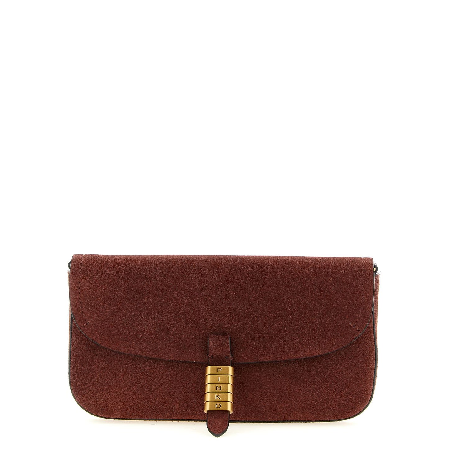 PINKO Bordeaux Cowhide Shoulder Bag
