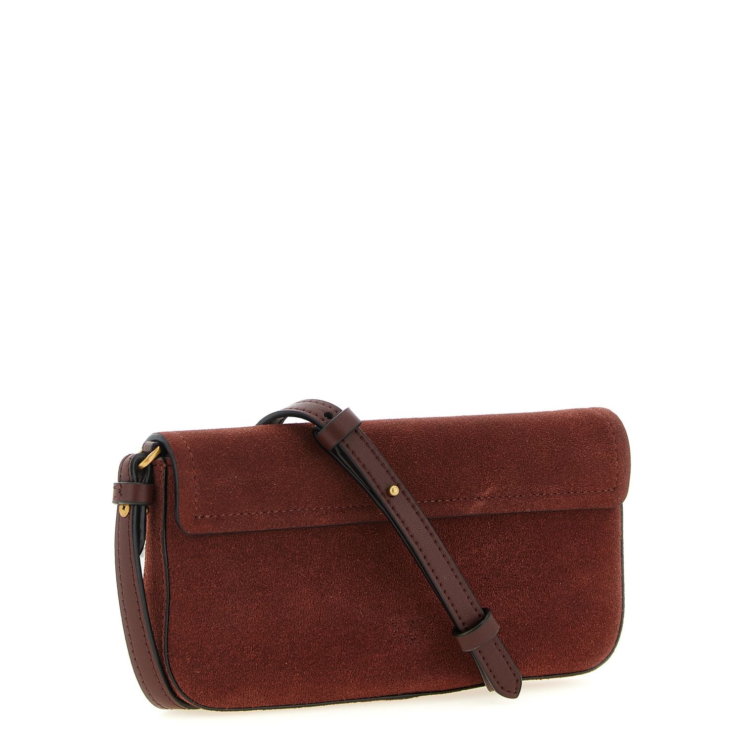 PINKO Bordeaux Cowhide Shoulder Bag