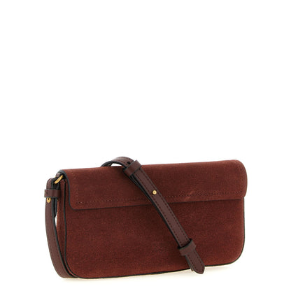 PINKO Bordeaux Cowhide Shoulder Bag