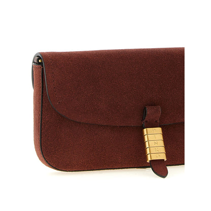 PINKO Bordeaux Cowhide Shoulder Bag