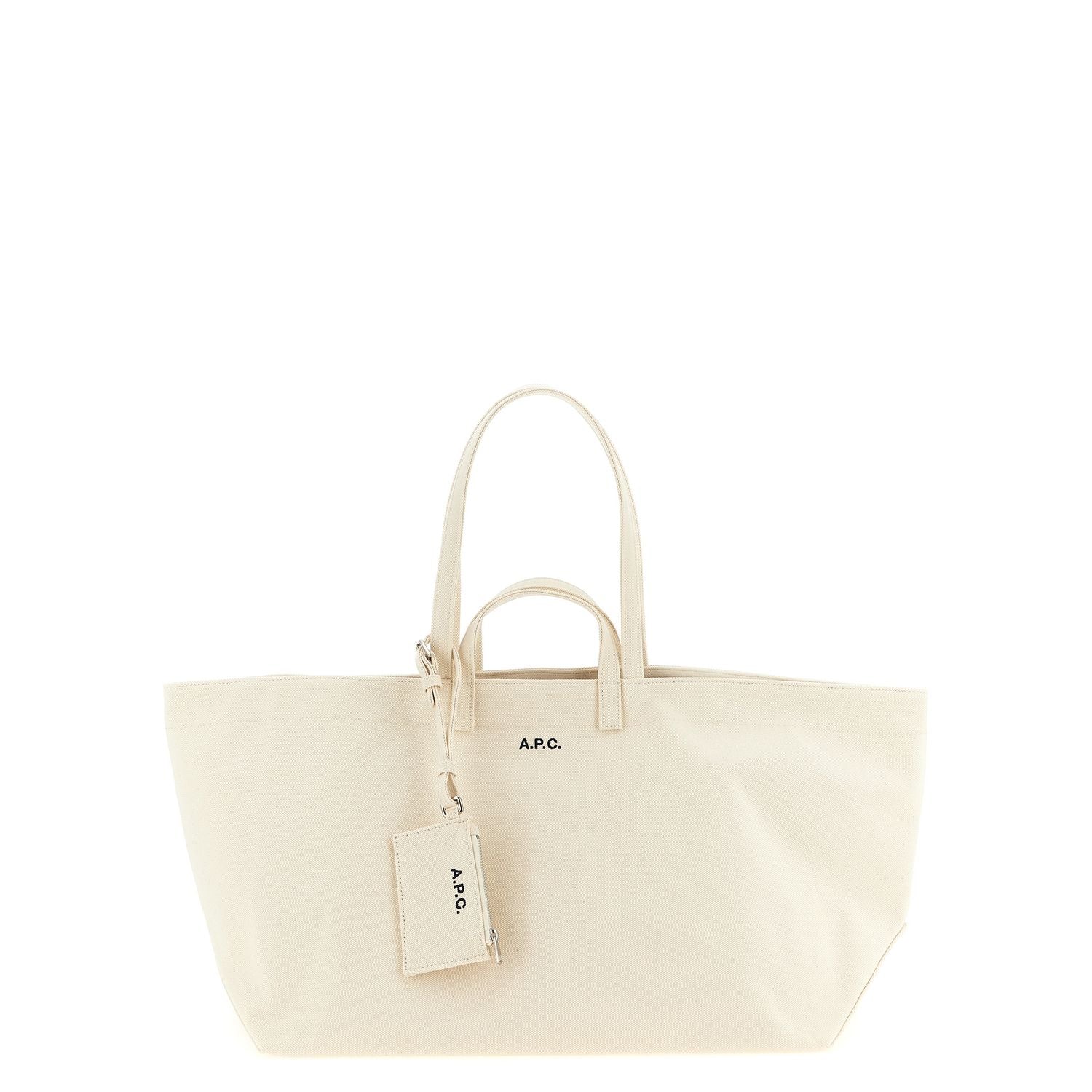 A.P.C. Beige Cotton Tote Bag