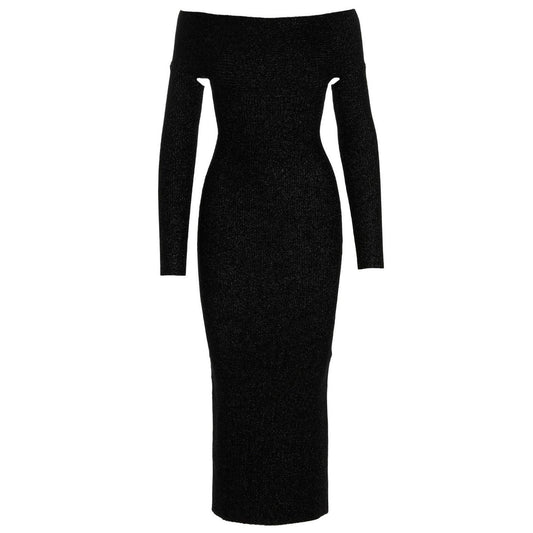 Khaite Gray Virgin Wool Midi Skirt