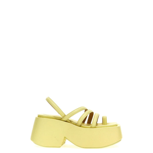 Marsell Multicolor Calfskin Stiletto Heel Sandals