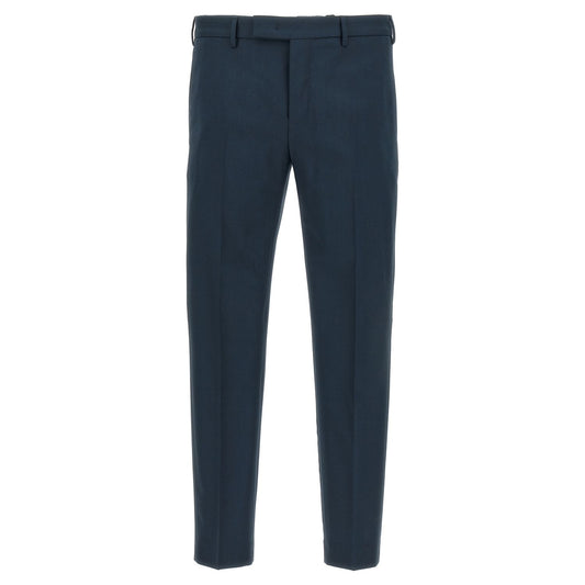 PT Torino Blue Virgin Wool Dress Pants