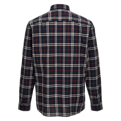 Burberry Blue Cotton Blouse