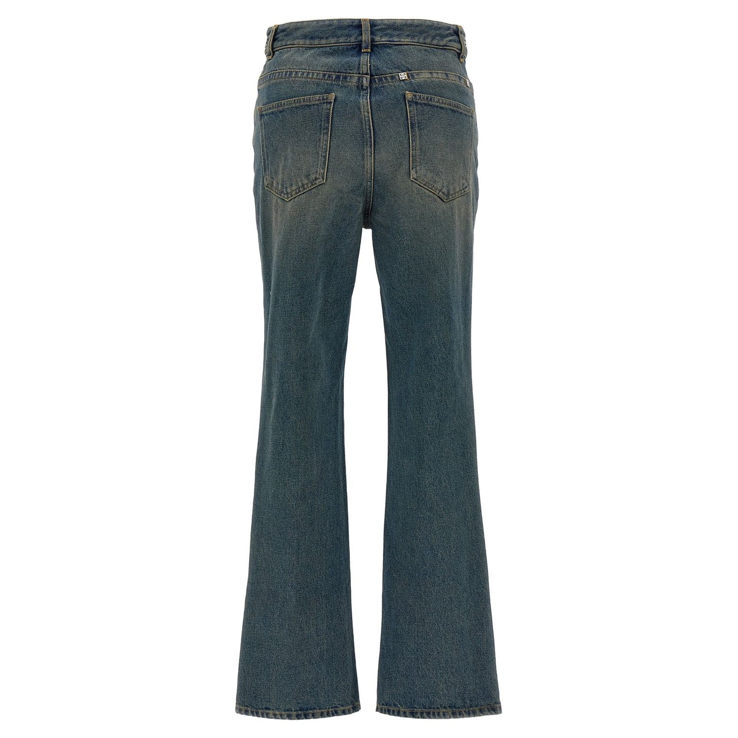 Givenchy Blue Cotton Bootcut Jeans