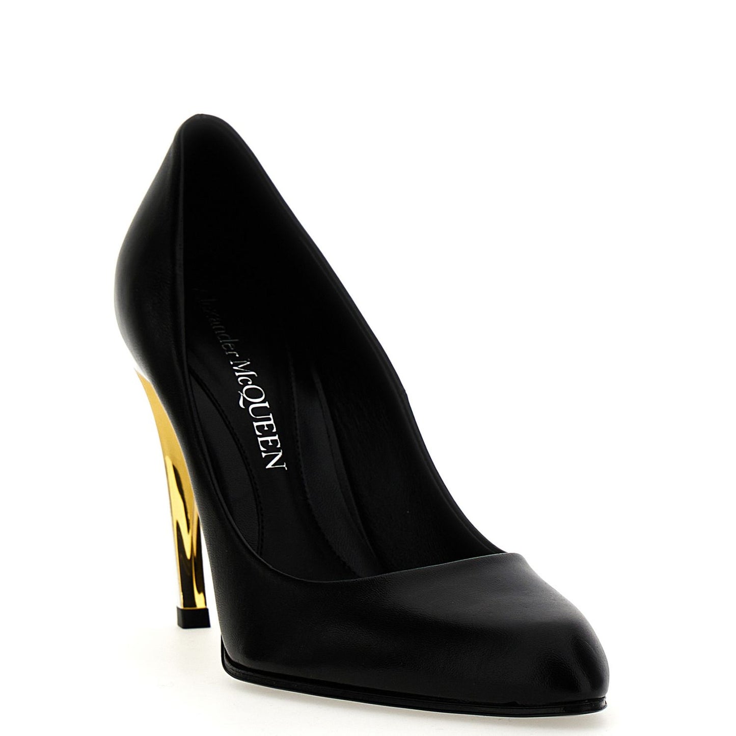 Alexander McQueen Black Lambskin High Heel Pumps
