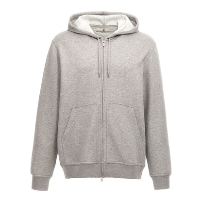 Brunello Cucinelli Gray Cotton Sweatshirt