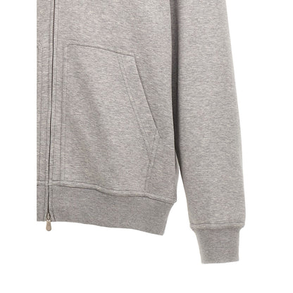 Brunello Cucinelli Gray Cotton Sweatshirt
