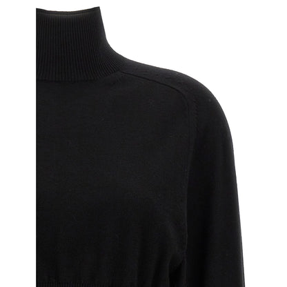 Sportmax Black Virgin Wool Cardigan