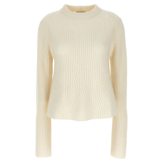 Loulou De Saison White Cashmere Cardigan