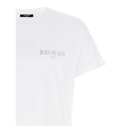 Balmain White Organic Cotton T-Shirt