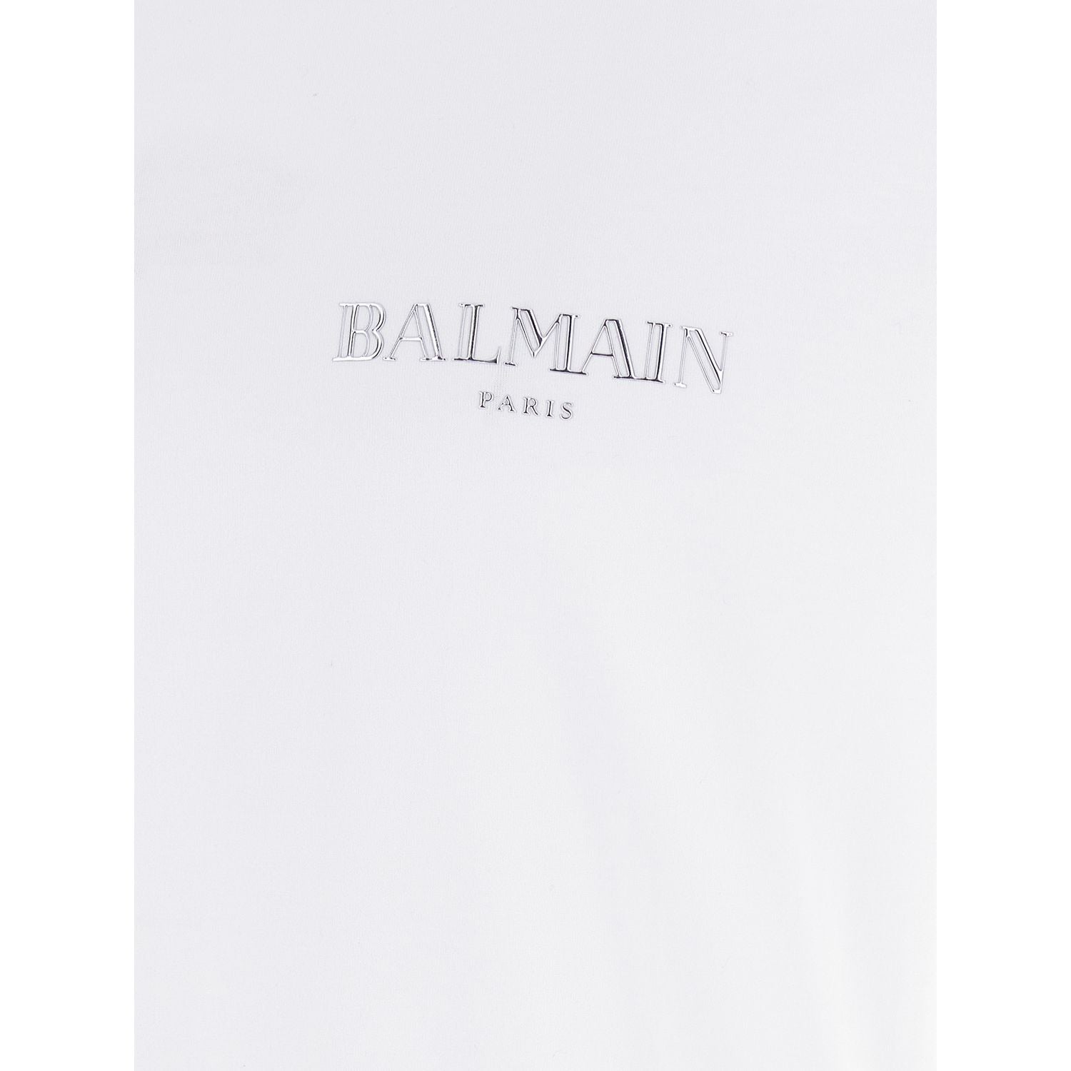 Balmain White Organic Cotton T-Shirt