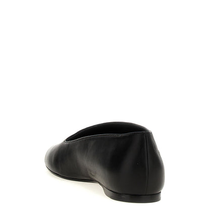 Khaite Black Lamb Leather Ballet Flats