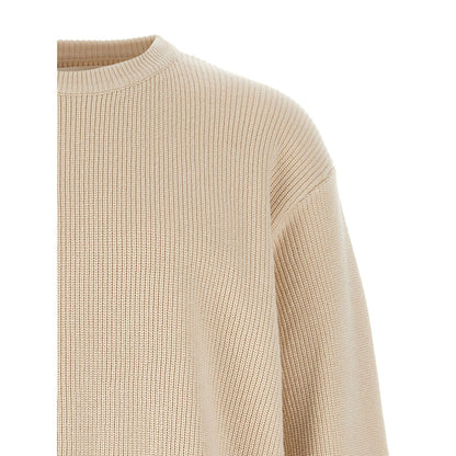 Jil Sander Beige Cotton Cardigan