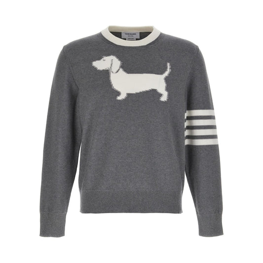 Thom Browne Gray Cotton Cardigan