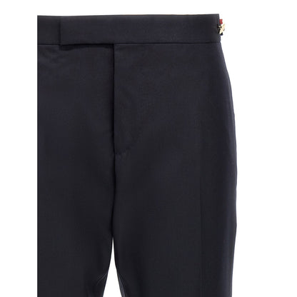 Thom Browne Blue Wool Casual Pants