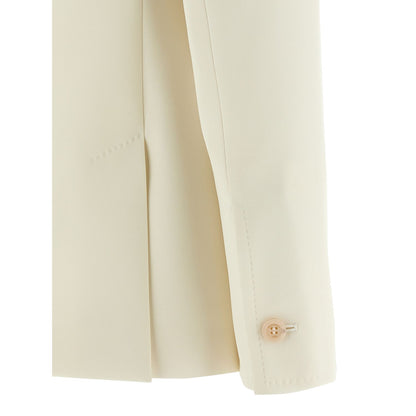 Max Mara White Virgin Wool Blazer