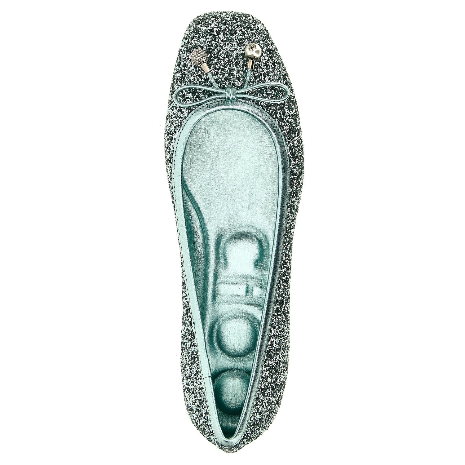 Jimmy Choo Bicolor Textile Ballet Flats